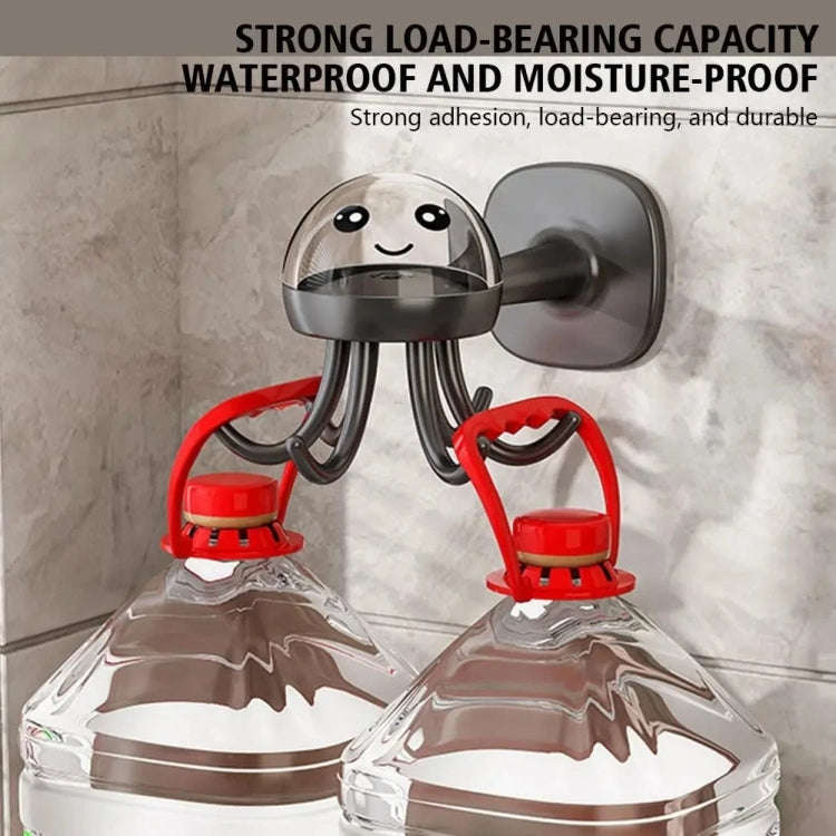 Multifunctional Six-claw 360-degree Rotating Hook Rack Kitchen Storage Seamless Punch-free Hooks(...