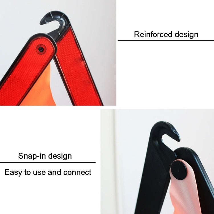 Foldable Car Warning Sign Tripod Automobile Emergency Reflective Triangular Holder
