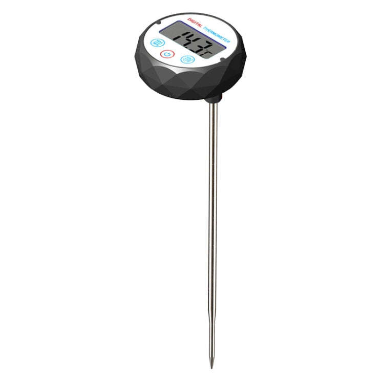 Milk Coffee Hand Brew Kettle Thermometer With Pen Holder Food Thermometer Waterproof(Black And Wh...