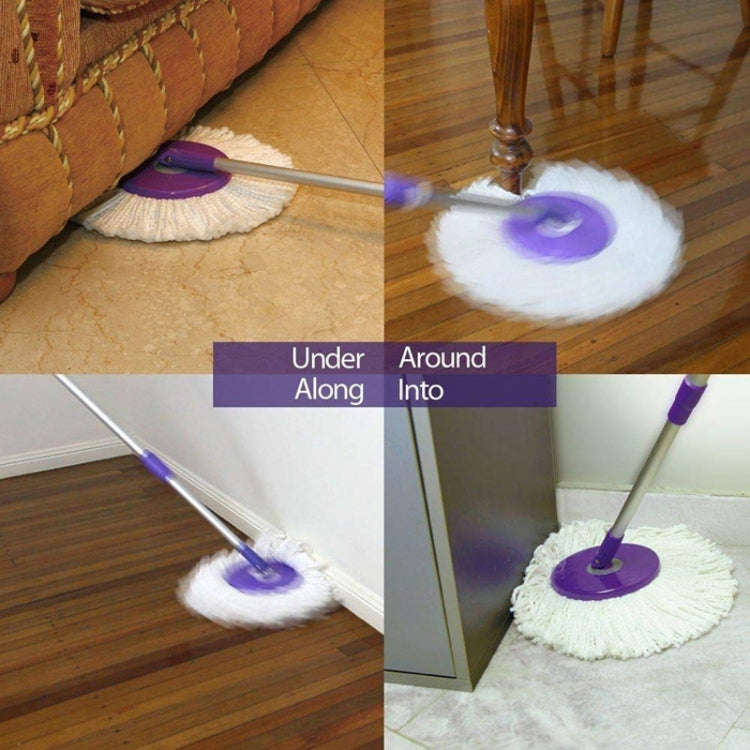 Fine Fiber Mop Pad For 15.8-16cm 360 Rotating Mop Cotton Yarn Replacement Cloths(White)