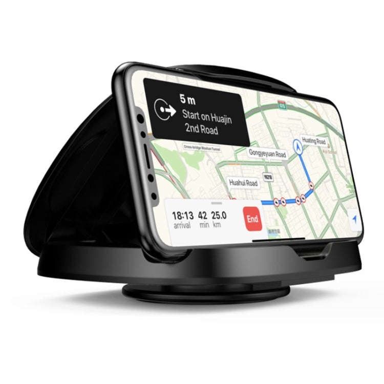 360 Degree Rotating Suction Cup Car Dashboard Mobile Phone Holder(Black)