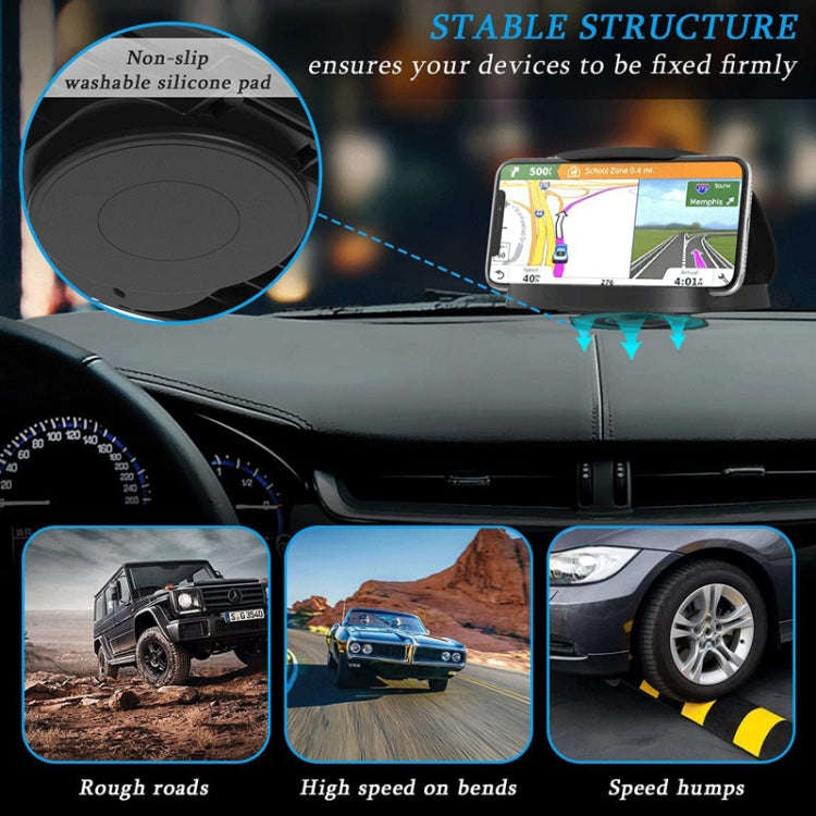 360 Degree Rotating Suction Cup Car Dashboard Mobile Phone Holder(Black)