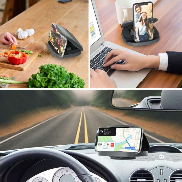 360 Degree Rotating Suction Cup Car Dashboard Mobile Phone Holder(Black)