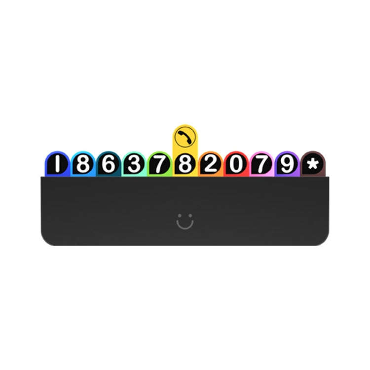 bbdd Temporary Parking License Plate Concealable Car Removal Number Plate(Rainbow Edition)