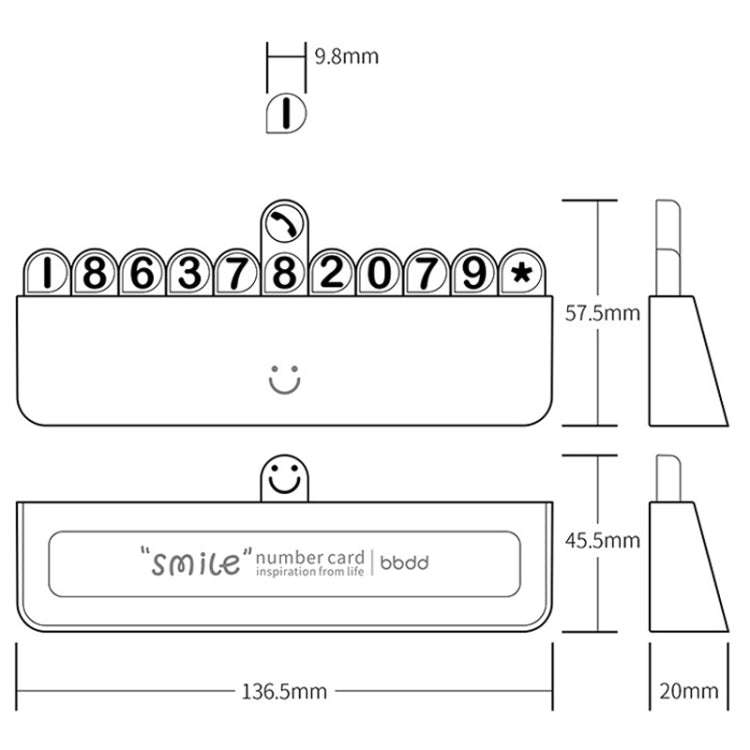 bbdd Temporary Parking License Plate Concealable Car Removal Number Plate(Rainbow Edition)