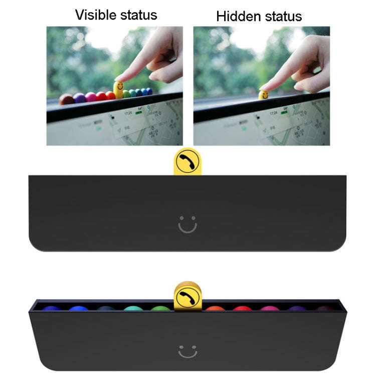 bbdd Temporary Parking License Plate Concealable Car Removal Number Plate(Rainbow Edition)
