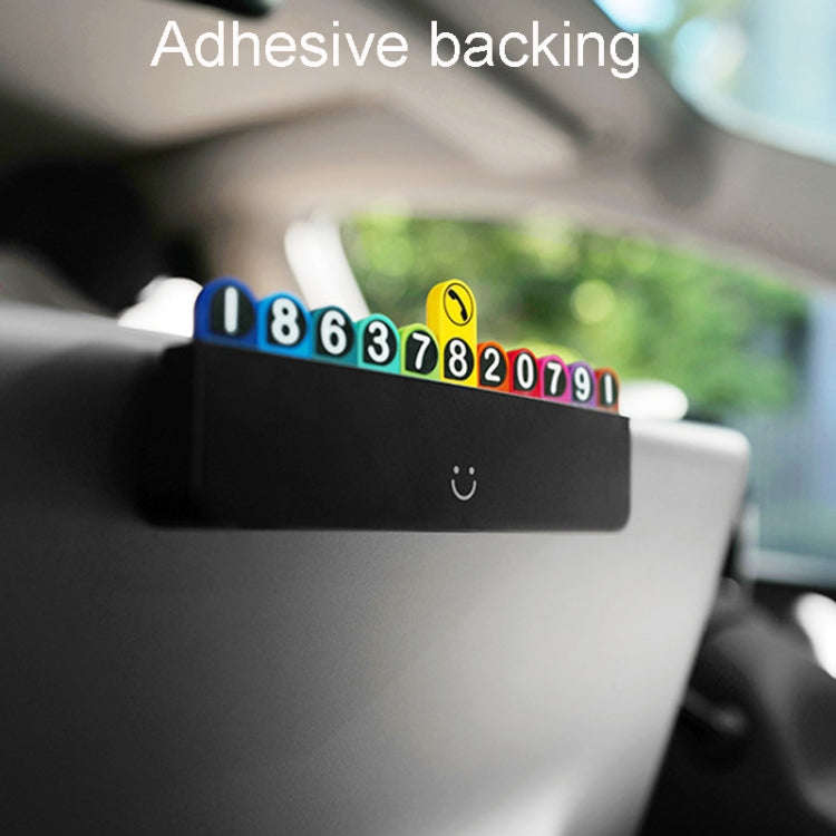 bbdd Temporary Parking License Plate Concealable Car Removal Number Plate(Rainbow Edition)