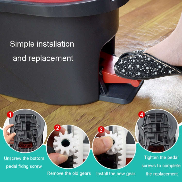 Gear Accessories For Vileda / O-Cedar Easywring RinseClean Foot Pedal Rotary Mop Bucket(White)