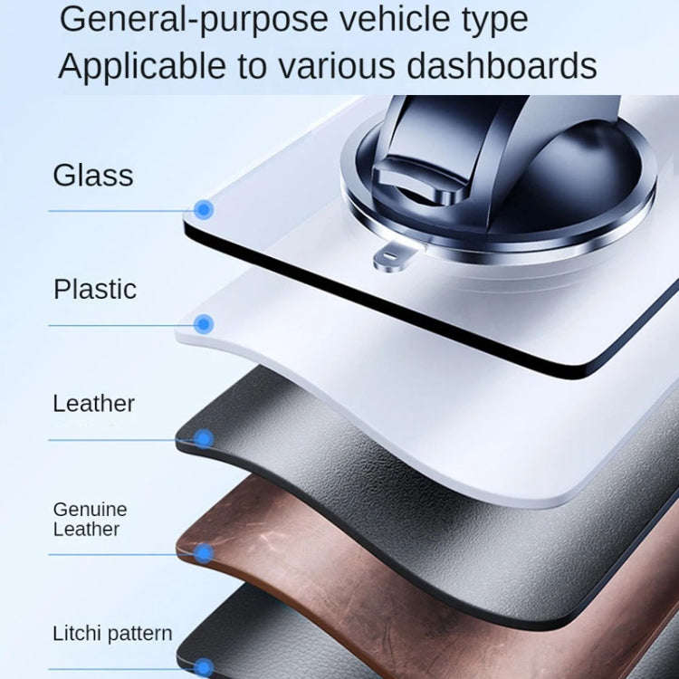 SHUNWEI SD-1132B Car Phone Suction Cup + Air Vent Holder Gravity Sensing Support Bracket(Gray)