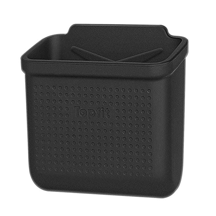 For Tesla Model 3Y Adhesive Sticker Installation Car Silicone Storage Bo(Black)