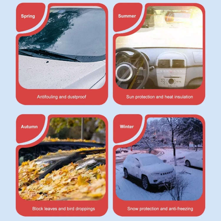ST-3959 Snow Cover Front Windshield Strong Magnetic Adsorption Car Windshield Cover Oxford Cloth ...