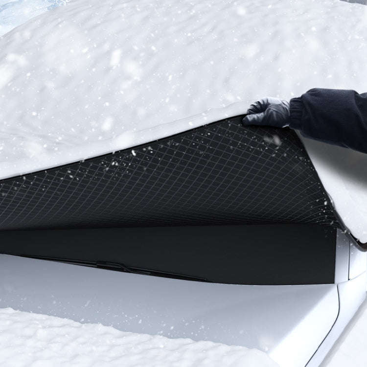 ST-3959 Snow Cover Front Windshield Strong Magnetic Adsorption Car Windshield Cover Oxford Cloth ...