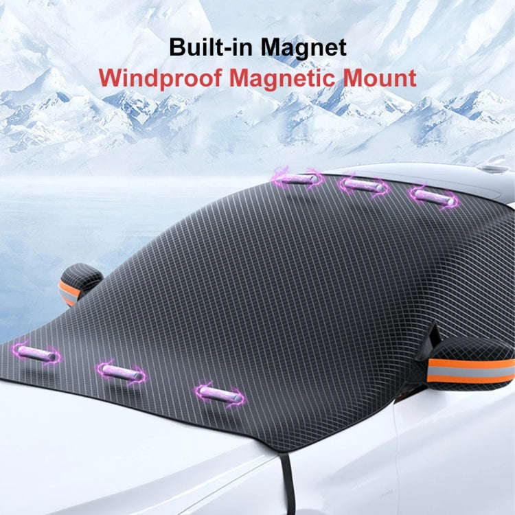 ST-3959 Snow Cover Front Windshield Strong Magnetic Adsorption Car Windshield Cover Oxford Cloth ...