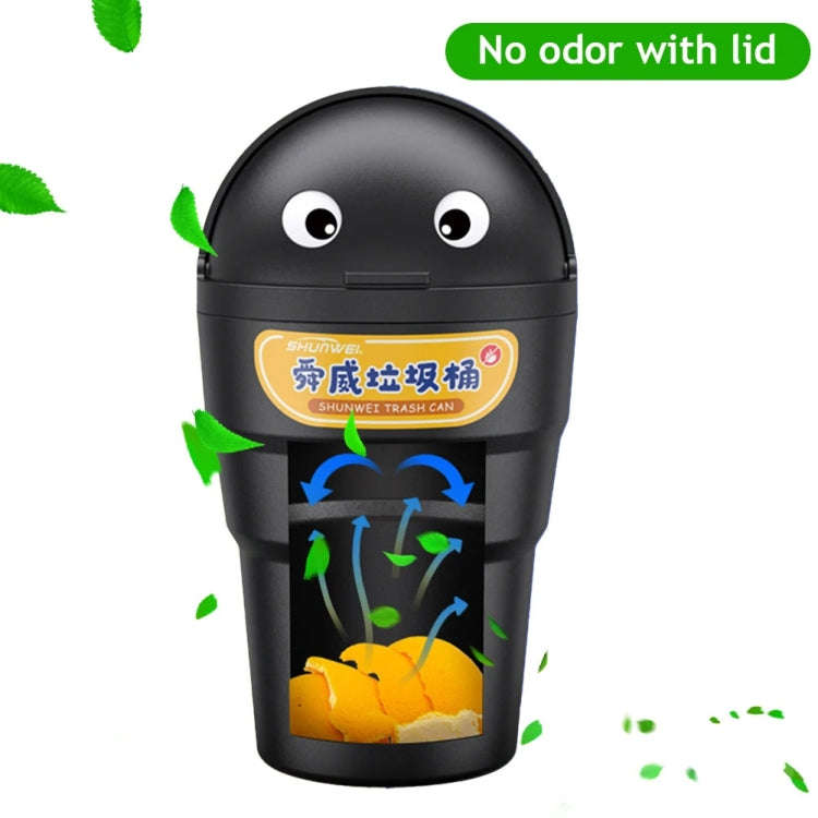 SHUNWEI SD-1610 Universal Car Trash Can Auto Organizer Storage Box(Black)