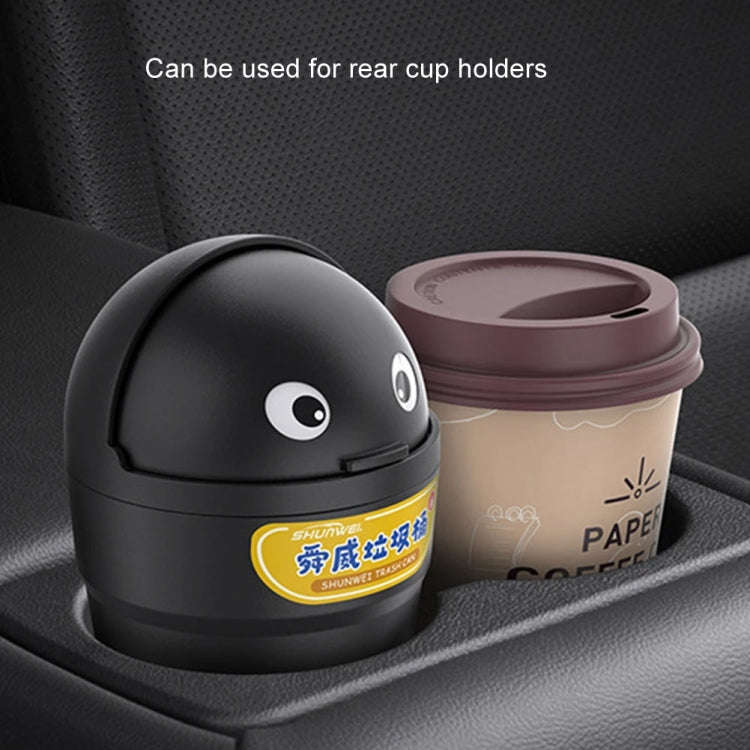 SHUNWEI SD-1610 Universal Car Trash Can Auto Organizer Storage Box(Black)