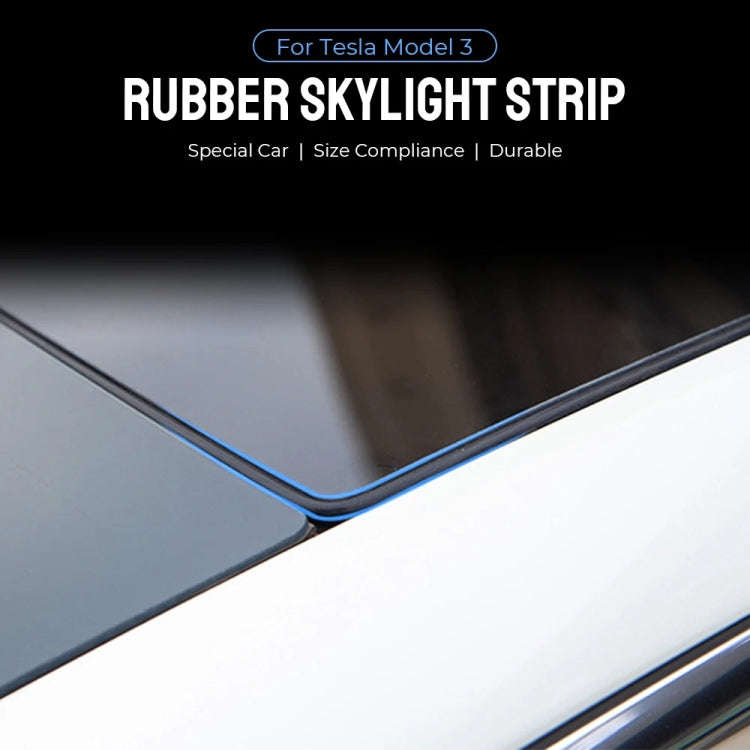 For Tesla Model 3 3m Skylight Sealing Waterproof Strips Windshield Noise Reduction Sound Isolatio...