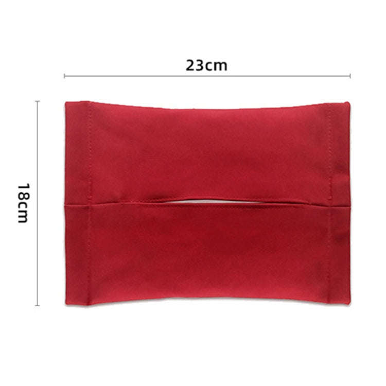 For Tesla Model 3 / Y Car Seat Central Control Screen Tissue Box Tissue Storage Bags, Color: Brown
