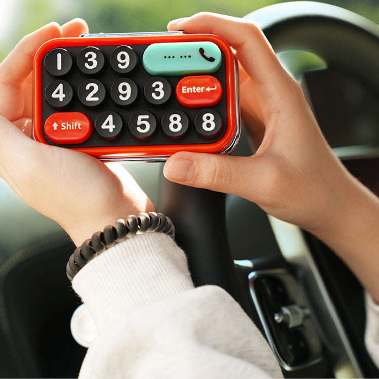bbdd Keyboard Modeling Moving Number Plate Car Temporary Parking License Card(Green)
