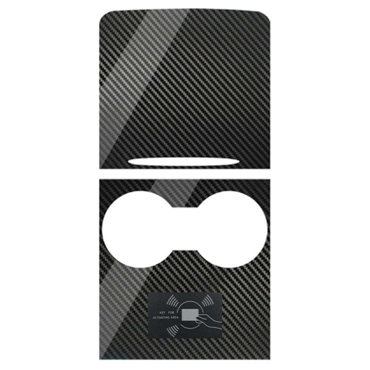 For Tesla Model 3 / Y Carbon Fiber Center Panel Protective Film Anti-Scratch Car Interior(Light)