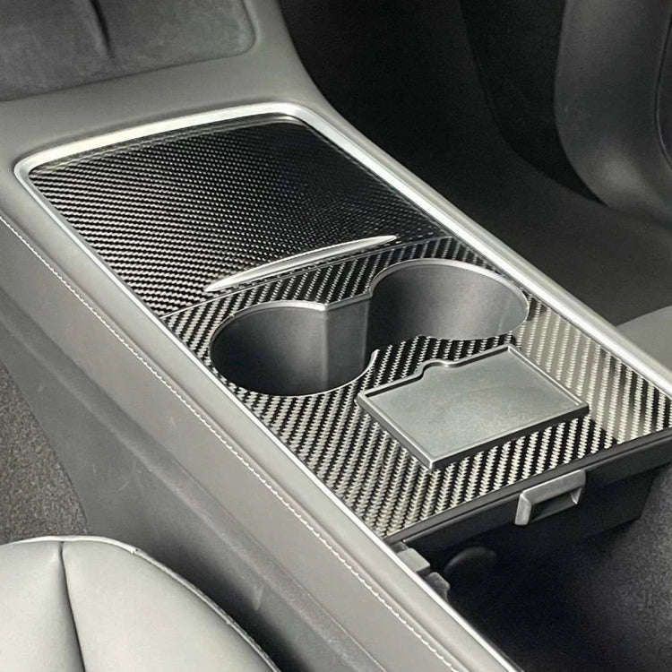For Tesla Model 3 / Y Carbon Fiber Center Panel Protective Film Anti-Scratch Car Interior(Matte)