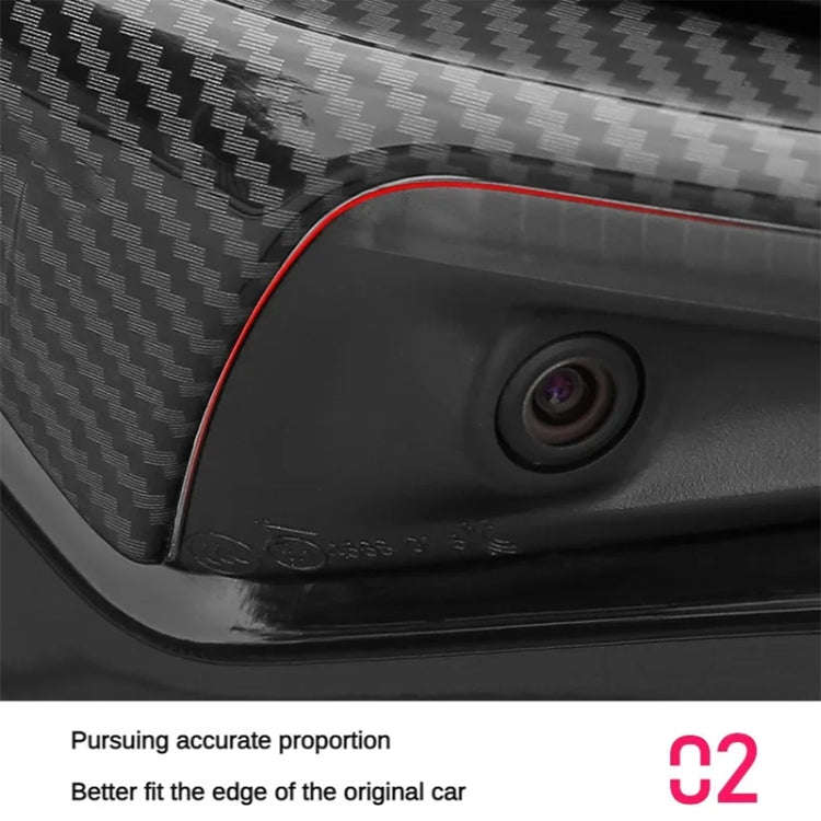For Tesla Model 3/Y/X/S 17-23 Camera Side Protective Cover Y-Type Lens Hood, Color: Matt Black