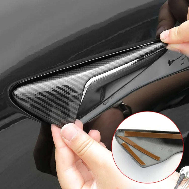For Tesla Model 3/Y/X/S 17-23 Camera Side Protective Cover Y-Type Lens Hood, Color: Matt Black