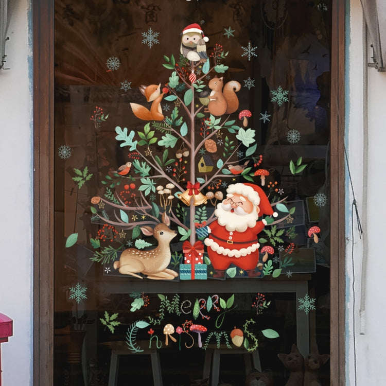 30x45cm Christmas Static Wall Stickers Glass Window Christmas Decoration Poster, Style: SDJ2303