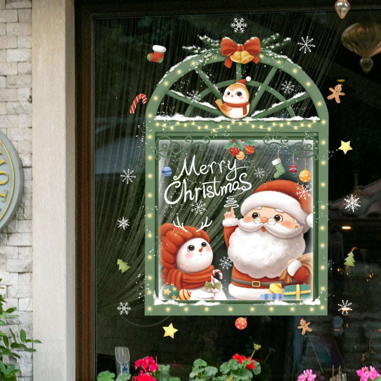 30x45cm Christmas Static Wall Stickers Glass Window Christmas Decoration Poster, Style: SDJ2310