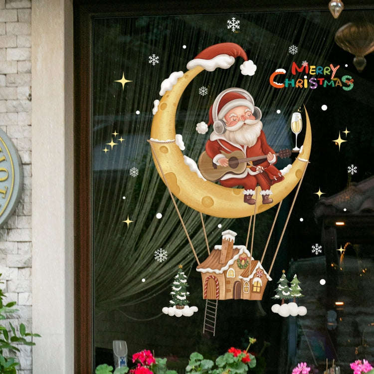 30x45cm Christmas Static Wall Stickers Glass Window Christmas Decoration Poster, Style: SDJ2313