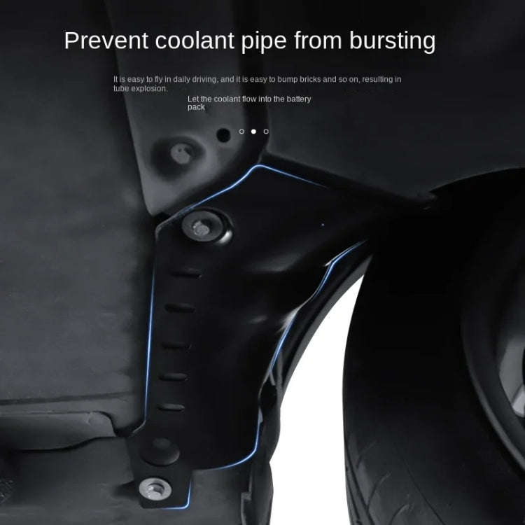 For Tesla  Model Y Car Coolant Guard Board Chassis Pipe Protection Baffle Engine Battery Condense...