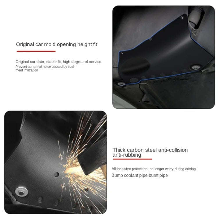 For Tesla  Model Y Car Coolant Guard Board Chassis Pipe Protection Baffle Engine Battery Condense...
