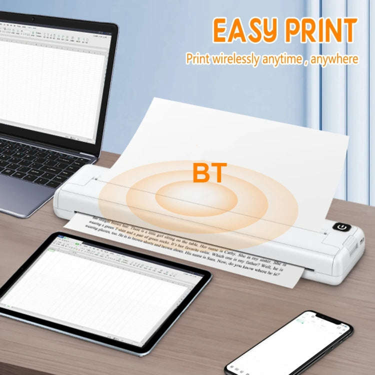 Small A4 Home Office Portable Inkless Printing Thermal Paper, Model: 200pcs Thermal Paper