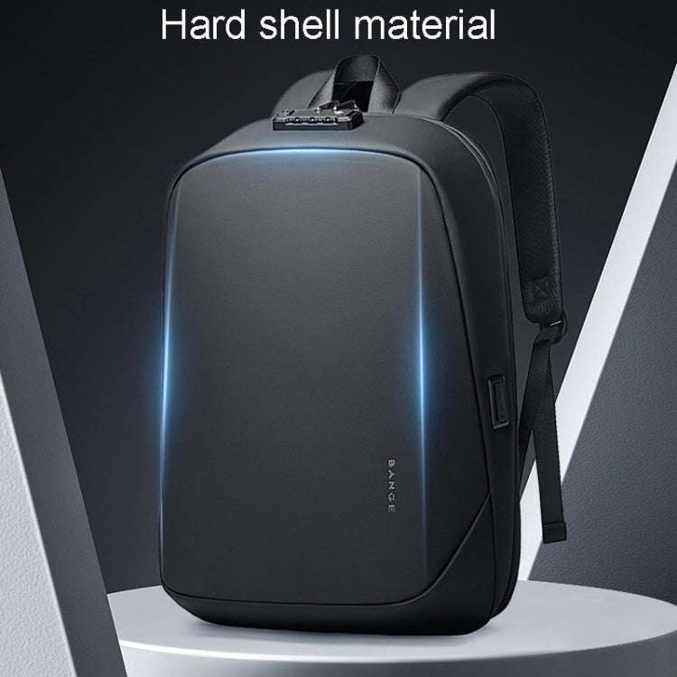 BANGE BG-7251 Mens Business Double-Shoulder Laptop Bag Large Capacity Waterproof Backpack(Gray)