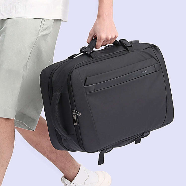 BANGE BG-2892 Mens Business Double-Shoulder Backpack Large Capacity Traveling Computer Bag(Black)