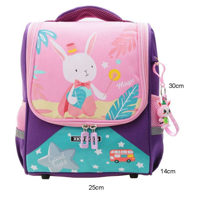 XKWZKIDS Kindergarten Children School Bag Cute Cartoon Shoulder Bag, Style: Dinosaur (Red)
