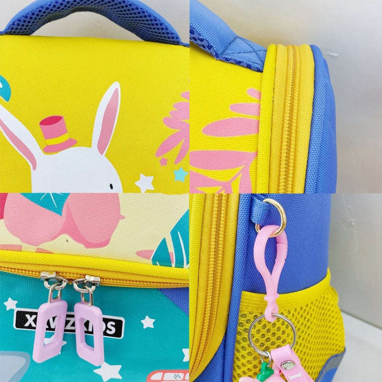 XKWZKIDS Kindergarten Children School Bag Cute Cartoon Shoulder Bag, Style: Dinosaur (Red)
