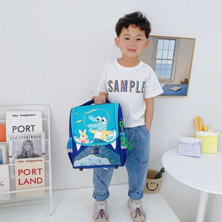 XKWZKIDS Kindergarten Children School Bag Cute Cartoon Shoulder Bag, Style: Dinosaur (Red)