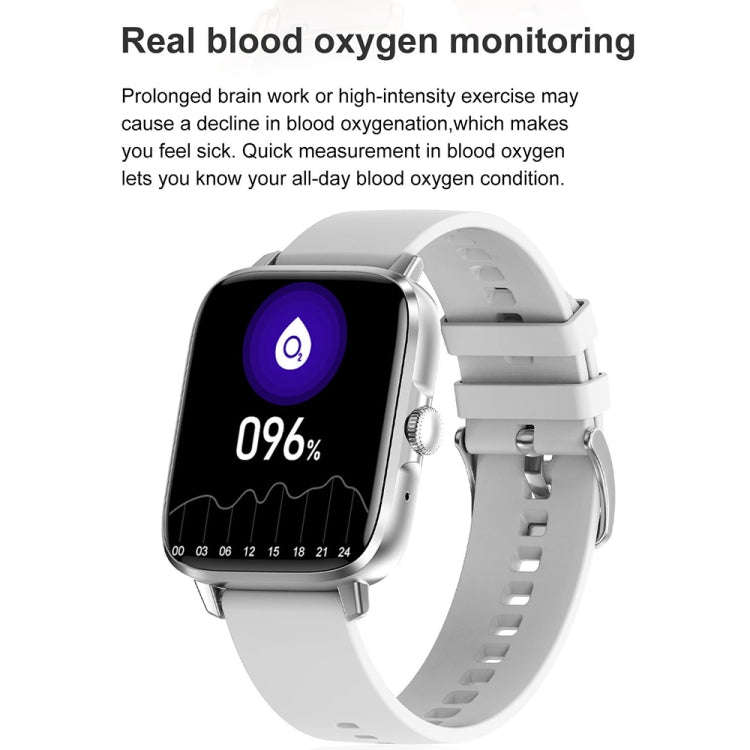 DT102 1.9-Inch Heart Rate/Blood Oxygen Monitoring Bluetooth Call Watch With NFC Function, Color: ...