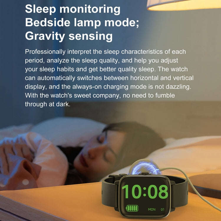 DT102 1.9-Inch Heart Rate/Blood Oxygen Monitoring Bluetooth Call Watch With NFC Function, Color: ...