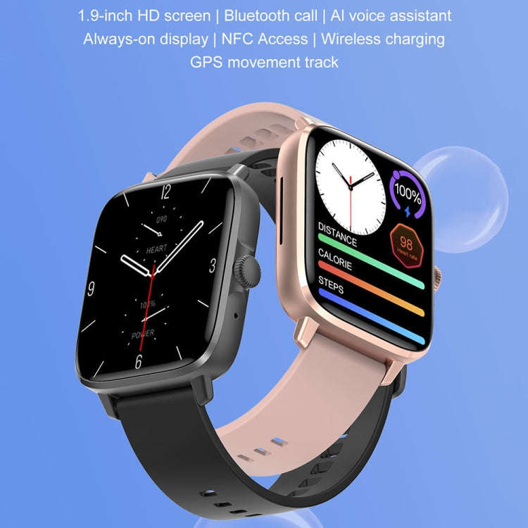 DT102 1.9-Inch Heart Rate/Blood Oxygen Monitoring Bluetooth Call Watch With NFC Function, Color: ...