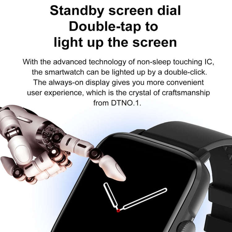 DT102 1.9-Inch Heart Rate/Blood Oxygen Monitoring Bluetooth Call Watch With NFC Function, Color: ...