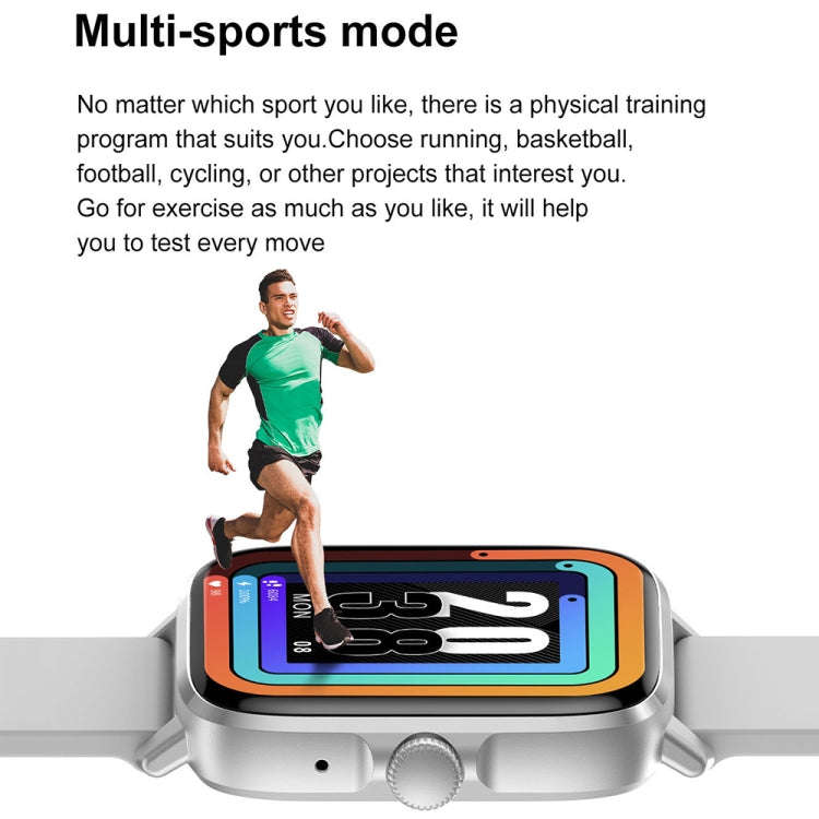 DT102 1.9-Inch Heart Rate/Blood Oxygen Monitoring Bluetooth Call Watch With NFC Function, Color: ...