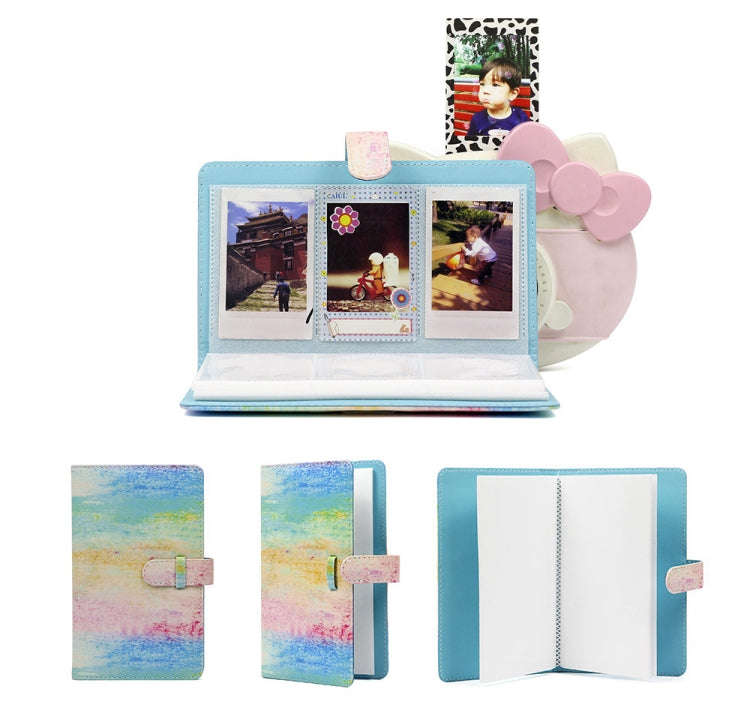 For Polaroid Mini11 3 Inch PU Photo Album Bank Card Stamp Storage Album, Pattern: Oil Album