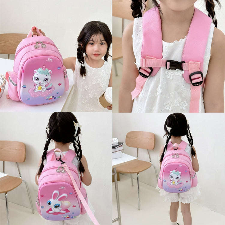 Children Kindergarten School Bag Cartoon Cute Hard Shell Shoulder Bag, Style: Astronaut (Dark Blue)