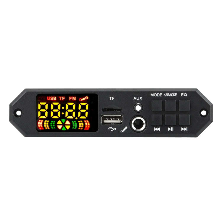 80W 12V Bluetooth MP3 Decoder Board With Power Amplifier Color Screen Call Recording, Model: Smal...