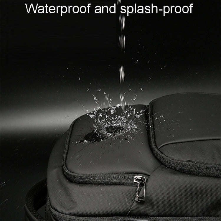 BANGE BG-7690 Mens Business Double-Shoulder Backpack Large Capacity Waterproof Traveling Computer...