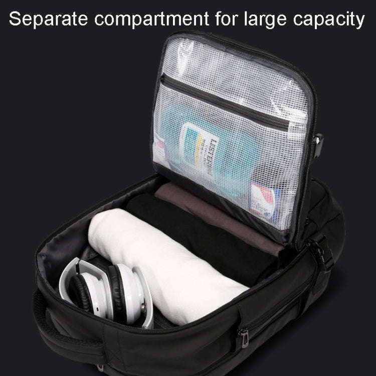 BANGE BG-7690 Mens Business Double-Shoulder Backpack Large Capacity Waterproof Traveling Computer...