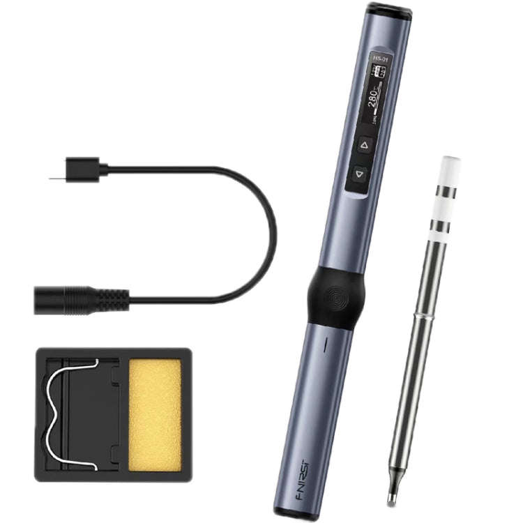 FNIRSI 4pcs/ Set Mini Soldering Station Digital Display Constant Temperature Smart Soldering Iron...