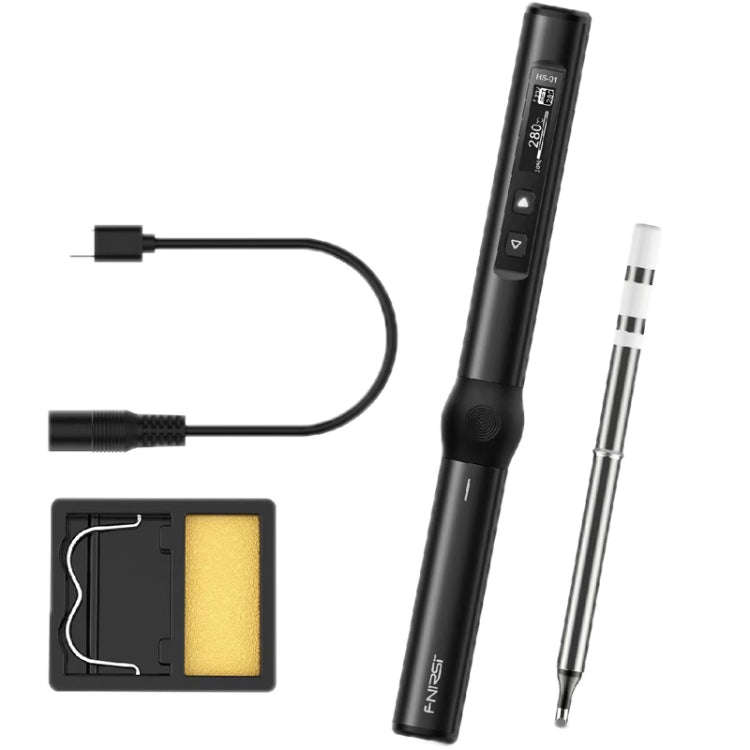 FNIRSI 4pcs/ Set Mini Soldering Station Digital Display Constant Temperature Smart Soldering Iron...