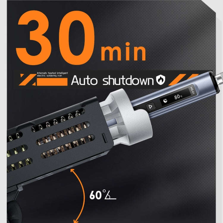 FNIRSI 9pcs/ Set Mini Soldering Station Digital Display Constant Temperature Smart Soldering Iron...